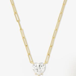 Melinda Maria Gold Necklace with Heart Pendant